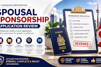 review your canada spousal sponsorship application