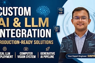 integrate custom ai, llms, and computer vision into your system