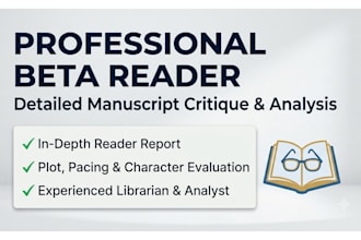 beta read your manuscript as a professional librarian