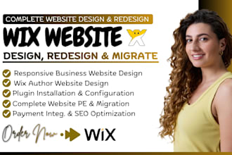 wix website development wix website design wix website redesign wix landing page