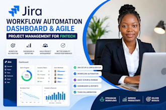 setup jira workflow automation dashboard and agile project management fintech