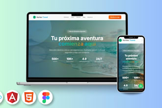 design a modern responsive landing page