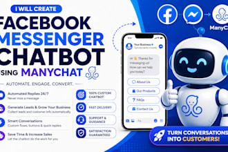 create a facebook messenger chatbot using manychat