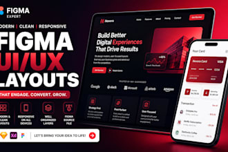 design figma website UI UX design, figma web design and landing page