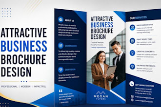 design a professional brochure, bifold, trifold or business brochure