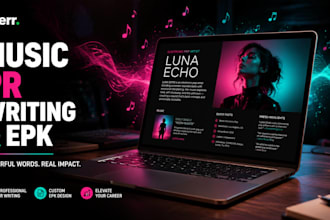 write a professional music PR pitch and electronic press kit
