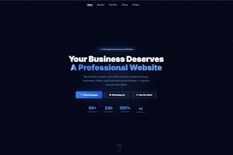 build a professional fast and modern website for your business