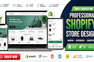 design shopify website store that is modern, responsive SEO optimized