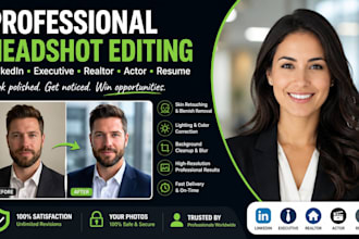 edit linkedin profile pictures executive headshots or realtor photos