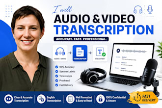 flawlessly transcribe audio and do video transcription