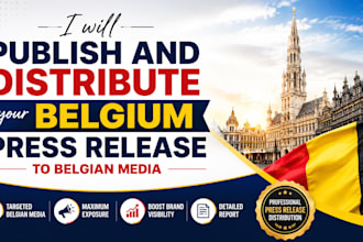 publish and distribute your belgium press release to top belgian media