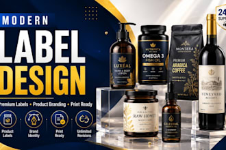 design product packaging, product label design and custom box design