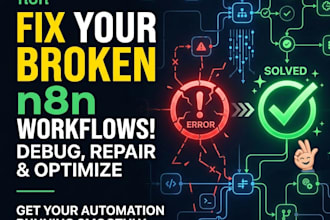fix n8n workflow, troubleshoot api errors, debug automation error handling