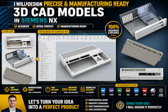 design plastic enclosure injection molding parts in siemens nx for manufacturing