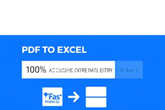 do PDF jpg to excel, data entry and copy typing
