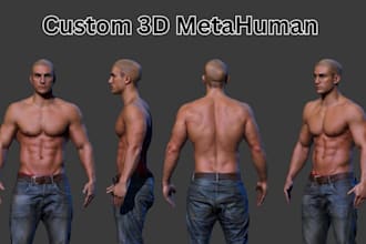 model 3d character metahuman unreal engine rigging and animation
