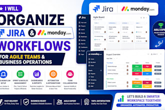 organize jira and monday com workflows for agile teams and business operations