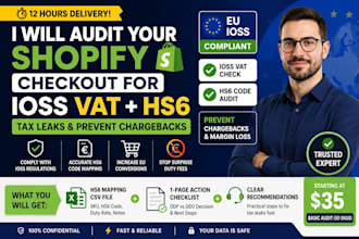 audit your shopify checkout for ioss vat, hs6 tax leaks and prevent chargebacks