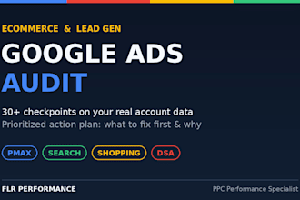 a google ads audit for ecommerce or lead gen with action plan