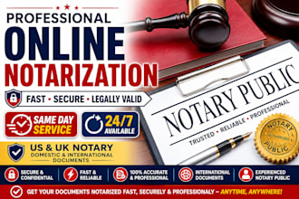 provide valid notarization of legal documents as an online notary public
