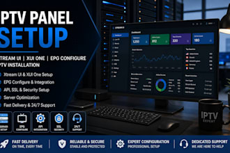 setup xtreme UI panel, xui server, epg configure, iptv installation panel
