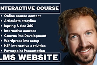 create interactive courses in h5p, articulate storyline, ispring, canvas lms