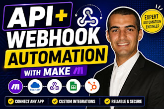 build API webhook and make automation integrations