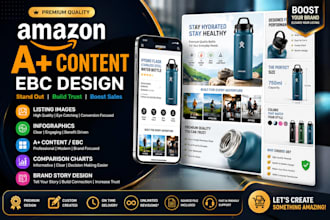 create stunning amazon a content  ebc and infographics