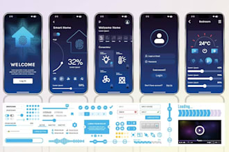 develop iot app using ble flutter, esp32, firebase, mqtt, android ios app, web