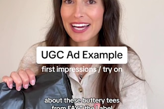 create fashion and beauty ugc ad content, female creator