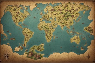 design a professional fantasy or historical map