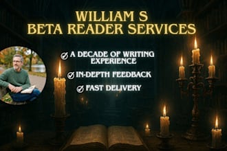 beta read your book with detailed feedback