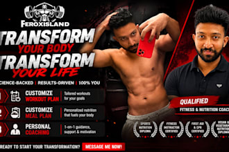 create a custom workout plan and meal plan for your fitness goal