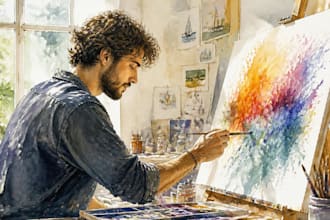 paint watercolor illustration and watercolor art