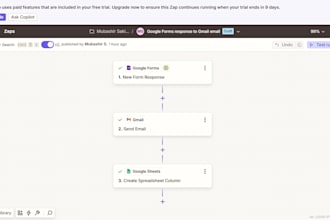 create zapier automation and workflow integration