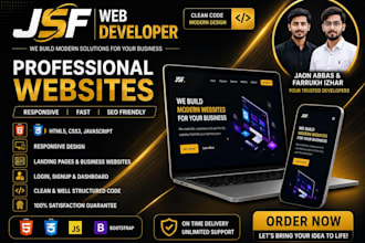 build a custom frontend website with HTML CSS  javascript