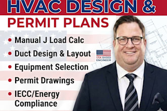 design hvac duct layout, mechanical drawings, and ohio permit plans