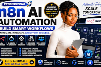 build n8n automation, ai agents, workflow automation and API integration