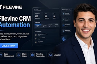 setup filevine law firm crm case management automation intake migration