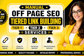 build manual tier 1 tier 2 tier 3 SEO link building backlinks