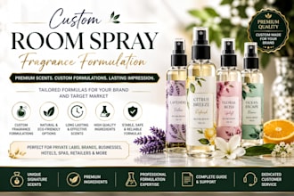 formulate custom room spray fragrances