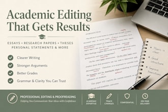 edit and proofread your college essay or academic paper