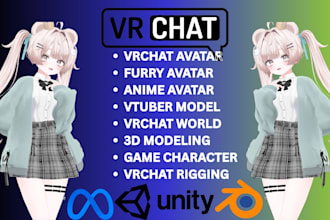 create custom anime vrchat avatar nsfw avatar rigging furry avatar vrc character