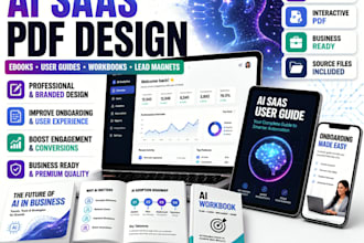 design ai saas ebook pdf guide onboarding manual lead magnet workbook in canva