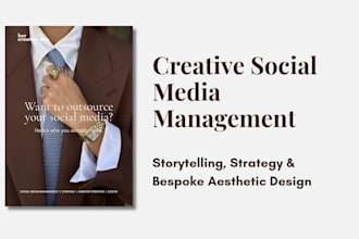 be your expert social media manager and content creator