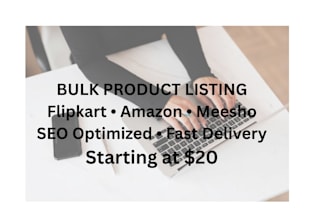 do bulk product listing for flipkart amazon meesho