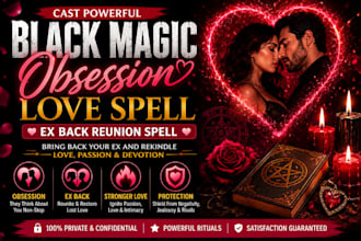 cast powerful black magic obsession love spell ex back reunion spell, love spell