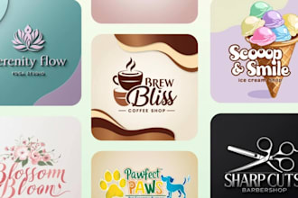 minimalist logo and social media kit