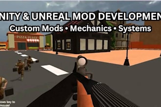 build custom mods, gameplay systems and mechanics for unity and unreal engine