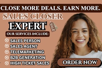 sales closer salesperson high ticket sales appointment setter cold calling